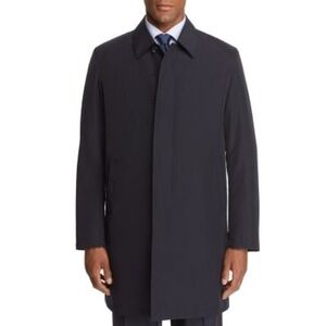 Sanyo Men's Size 54 Raincoat with Button-out Quilted Warmer Midnight NEW